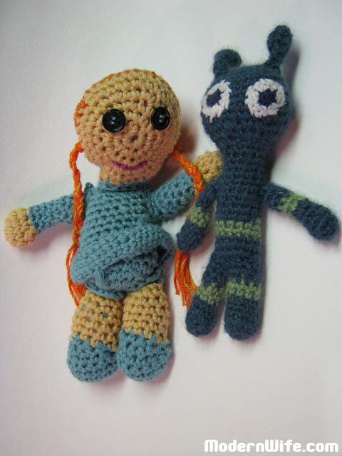 Amigurumi Girl and Alien