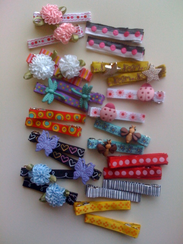 ribbon barrettes