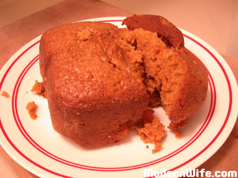 carrot cake ingredients loaded in breadman